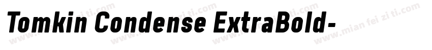 Tomkin Condense ExtraBold字体转换